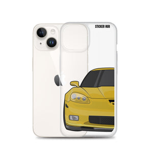 Velocity Yellow C6 Corvette Z06 - iPhone Case