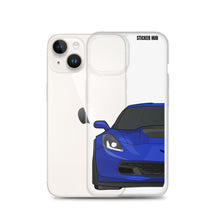 Load image into Gallery viewer, Admiral Blue C7 Corvette Z06 - iPhone Case