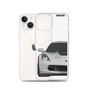 Silver C7 Corvette Z06 - iPhone Case