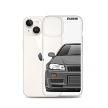 Load image into Gallery viewer, Gray R34 Nissan GTR - iPhone Case