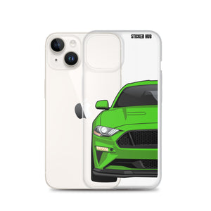 Green 18-21 Mustang 5.0 iPhone Case