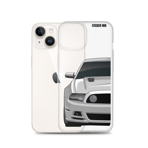 Silver 13-14 Mustang 5.0 - iPhone Case