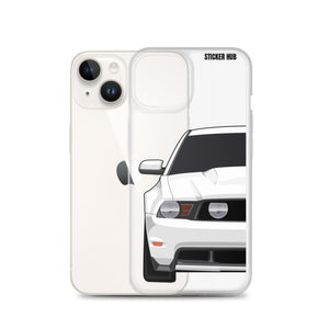 White 11-12 Mustang 5.0 - iPhone Case