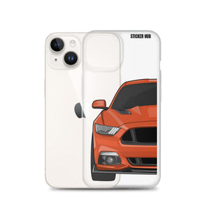 Orange 15-17 Mustang 5.0 - iPhone Case