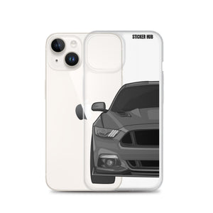 Gray 15-17 Mustang 5.0 - iPhone Case