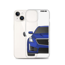 Load image into Gallery viewer, Wave Blue Cadillac CTS-V - iPhone Case