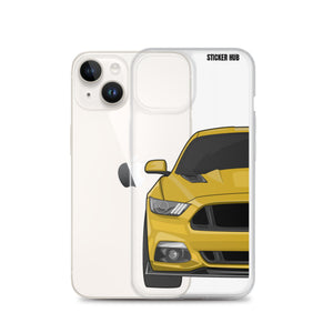 Yellow 15-17 Mustang 5.0 - iPhone Case