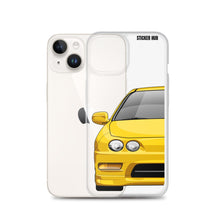 Load image into Gallery viewer, Yellow Acura Integra - iPhone Case