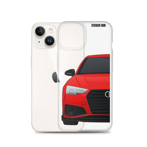 Red B9 Audi S4 "Facelift" - iPhone Case