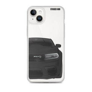 Black Charger Hellcat (Widebody) - iPhone Case