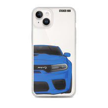 Load image into Gallery viewer, Blue Charger Hellcat (Widebody) - iPhone Case