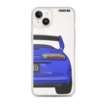 Load image into Gallery viewer, Blue Toyota Supra - iPhone Case