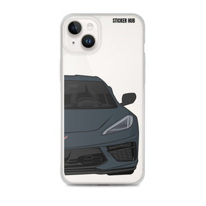 Shadow Gray C8 Corvette - iPhone Case