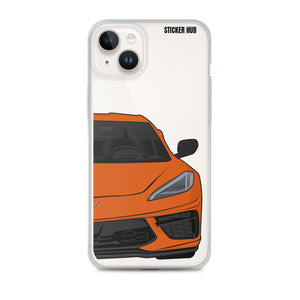 Sebring Orange C8 Corvette - iPhone Case