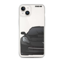 Load image into Gallery viewer, Black C7 Corvette Stingray - iPhone Case