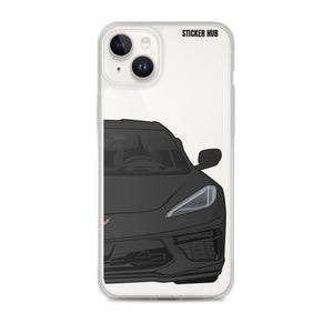 Black C8 Corvette - iPhone Case