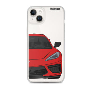 Torch Red C8 Corvette - iPhone Case