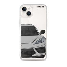 Load image into Gallery viewer, Silver C8 Corvette - iPhone Case