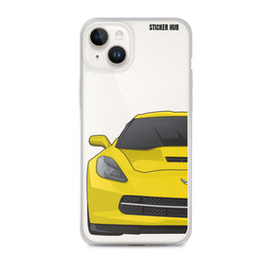 Velocity Yellow C7 Corvette Stingray - iPhone Case