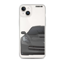 Load image into Gallery viewer, Gray C7 Corvette Stingray - iPhone Case