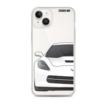 Load image into Gallery viewer, White C7 Corvette Stingray - iPhone Case