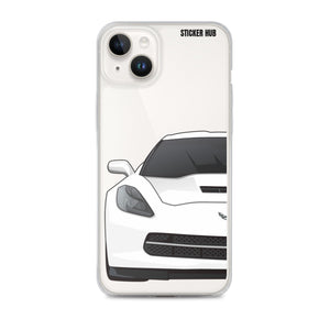 White C7 Corvette Stingray - iPhone Case