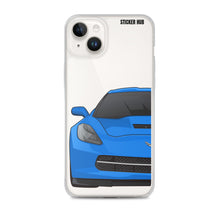 Load image into Gallery viewer, Laguna Blue C7 Corvette Stingray - iPhone Case