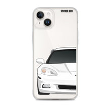 Load image into Gallery viewer, White C6 Corvette - iPhone Case