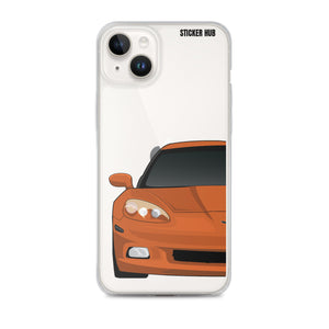 Sunset Orange C6 Corvette - iPhone Case