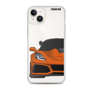 Orange C7 Corvette Zr1 - iPhone Case