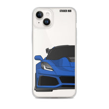 Load image into Gallery viewer, Elkhart Blue C7 Corvette Zr1 - iPhone Case