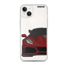 Load image into Gallery viewer, Long Beach Red C7 Corvette Zr1 - iPhone Case