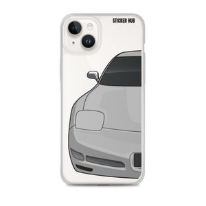 Silver C5 Corvette Z06 - iPhone Case