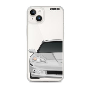 Silver C6 Corvette - iPhone Case