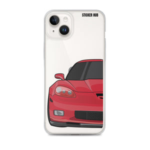 Victory Red C6 Corvette Z06 - iPhone Case