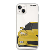 Load image into Gallery viewer, Velocity Yellow C6 Corvette Z06 - iPhone Case