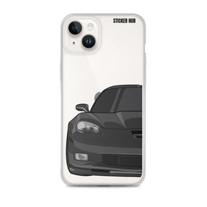 Black C6 Corvette Z06 - iPhone Case