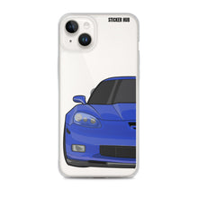 Load image into Gallery viewer, LeMans Blue C6 Corvette Z06 iPhone Case