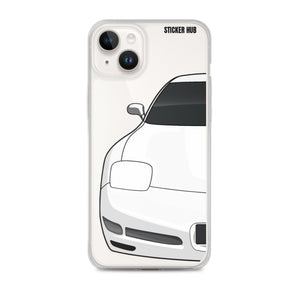 White C5 Corvette Z06 - iPhone Case