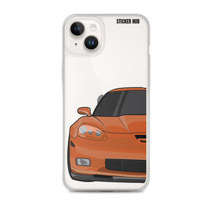 Atomic Orange C6 Corvette Z06 - iPhone Case