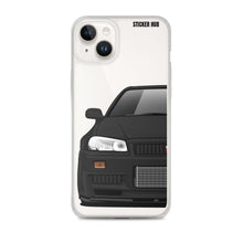 Load image into Gallery viewer, Black R34 Nissan GTR - iPhone Case