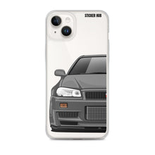 Load image into Gallery viewer, Gray R34 Nissan GTR - iPhone Case