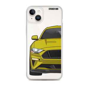 Yellow 18-21 Mustang 5.0 - iPhone Case