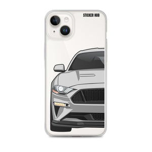 Silver 18-21 Mustang 5.0 - iPhone Case