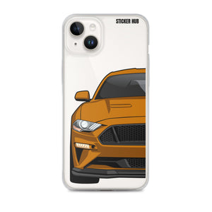 Orange 18-21 Mustang 5.0 - iPhone Case