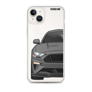 Gray 18-21 Mustang 5.0 - iPhone Case