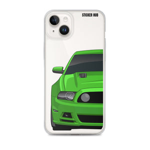 Green 13-14 Mustang 5.0 - iPhone Case