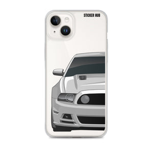 Silver 13-14 Mustang 5.0 - iPhone Case