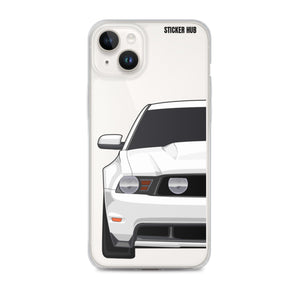 White 11-12 Mustang 5.0 - iPhone Case