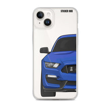 Load image into Gallery viewer, Lightning Blue Mustang GT350 - iPhone Case